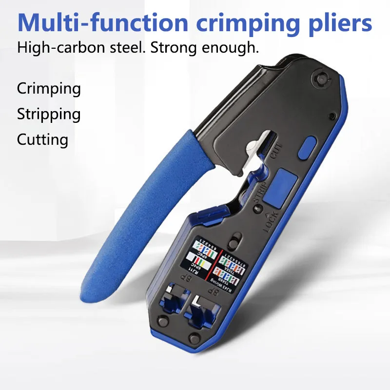 

Wire Crimping Wire Netting Pliers Crimping Tool Pliers Network Crimper Stripper Cutter Ethernet Clip Tongs Home Tripping