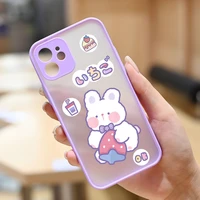 cartoon bear case for iphone 11 case mini x xr xs max 6 7 8 plus cover for iphone 13 12 pro max fundas silicone protective cover