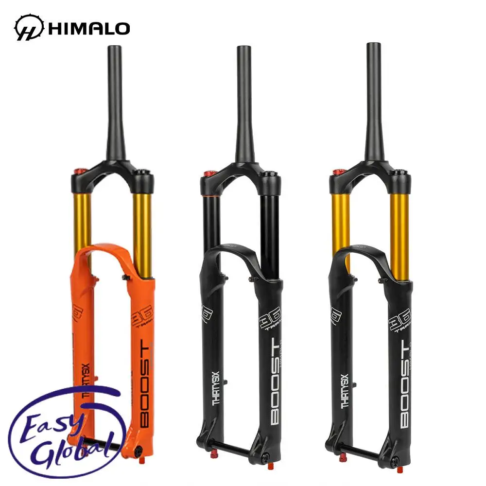 

HIMALO Подвеска пневматическая двойная воздушная камера вилка DH AM спуск через ось усиление вилка Регулировка отскока 110 мм * 15 мм путешествия 160...