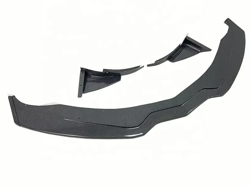 Разделитель переднего бампера из углеродного волокна с канавками для Corvette C7 Z06
