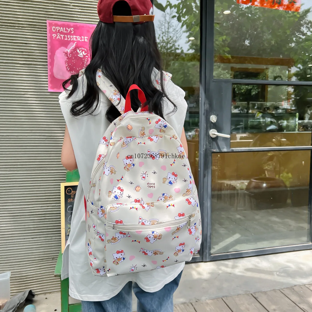 Hello Kitty Schoolbag Cute Stylish Versatile Large Capacity High School Students Schoolbag Computer Bag Casual Women backpack