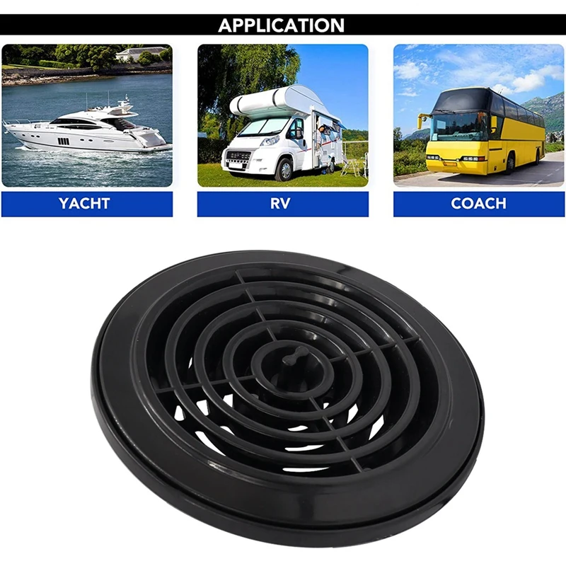 

Round Air Vent Louver Grille Cover ​Outlet Adjustable Exhaust Vent for RV Truck Bathroom Home Office Kitchen