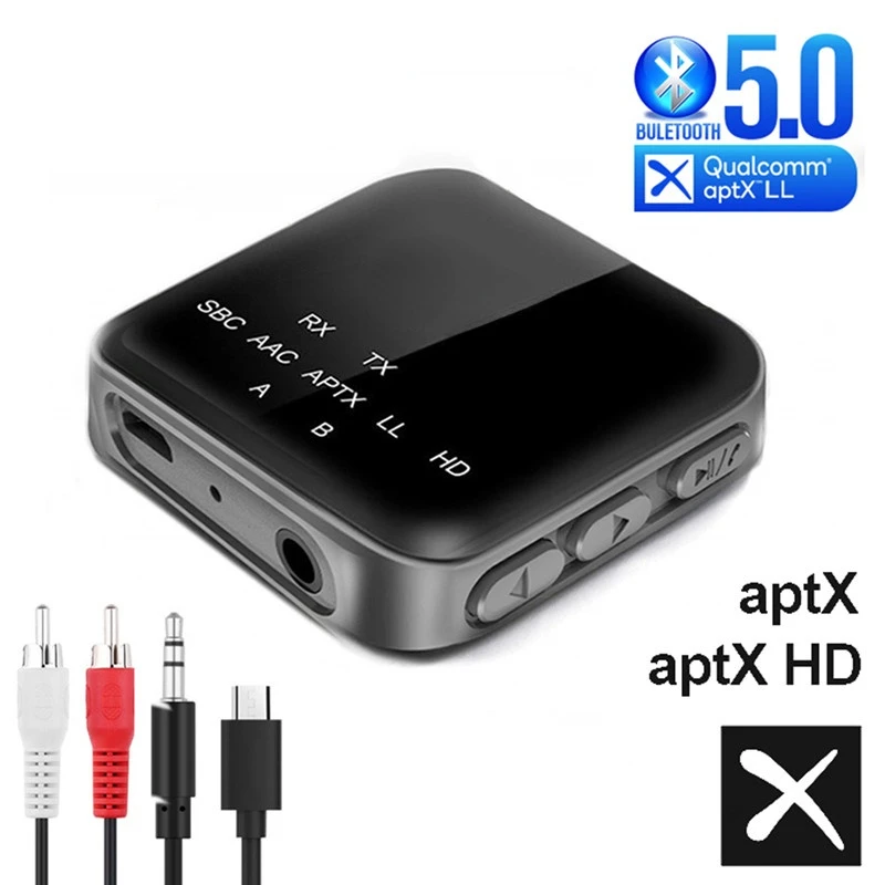 

Мини CSR8675 Aptx HD/LL Bluetooth 5,0 аудио приемник передатчик RCA 3,5 мм разъем AUX беспроводной адаптер с микрофоном для ТВ автомобиля ПК