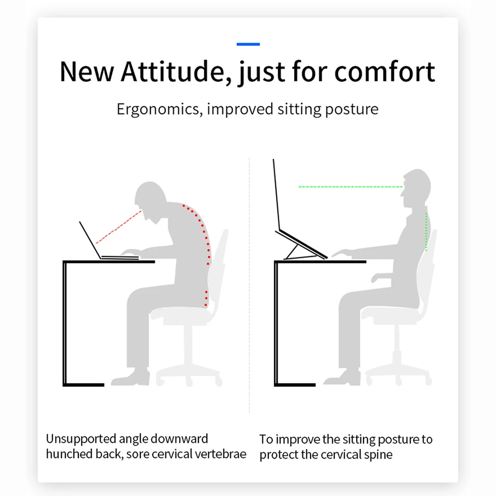 Подъемник для ноутбука из серебристого алюминиевого сплава N3 Atand складной