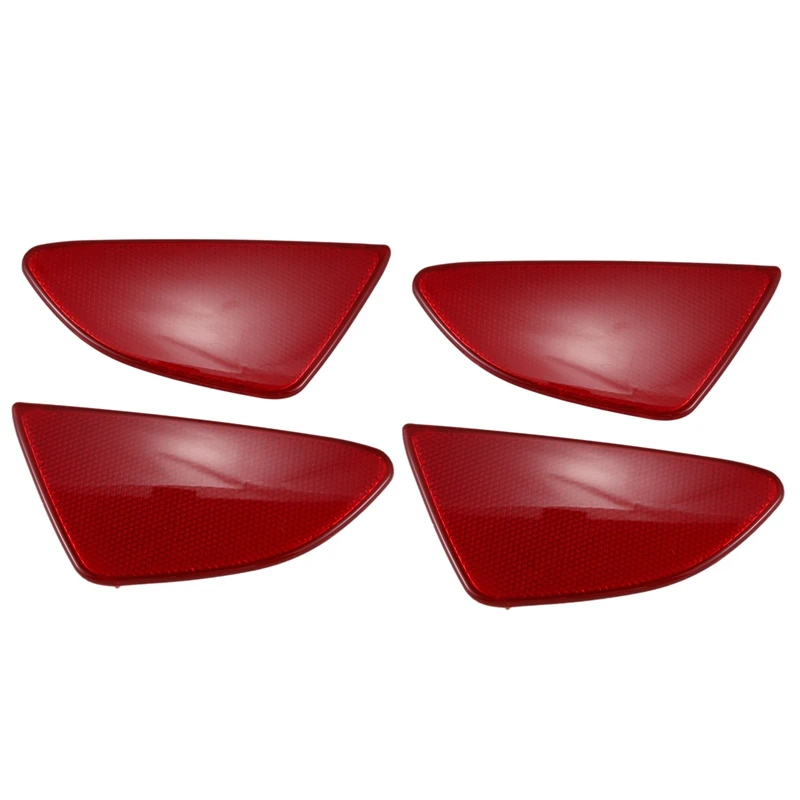 

2X Car Styling ABS Plastic Rear Tail Fog Light Lamp Reflector Panel Set For Mazda 2 Demio 2015-2018