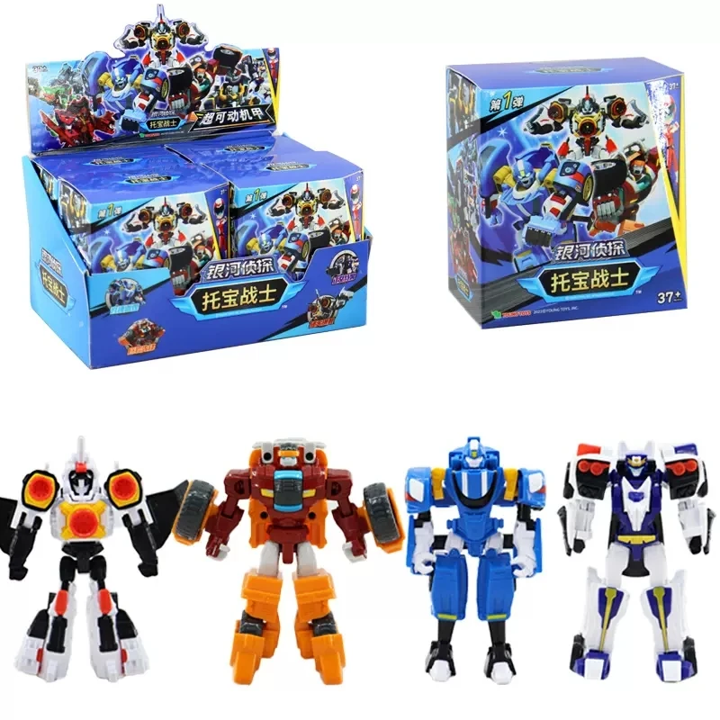 

Mini Tobot Warrior Robot Blind Box Galaxy Detectives Action Figure Toys Tobot Brothers Monster Shuttle Speed Transform Beast Car