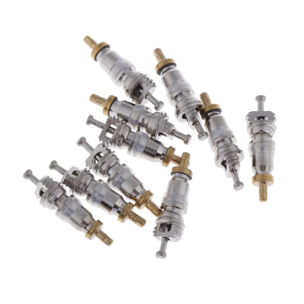 

10x Heavy-duty R410 Brass Valve Cores Replacement for AC & Refrigeration Valve Core Replacement