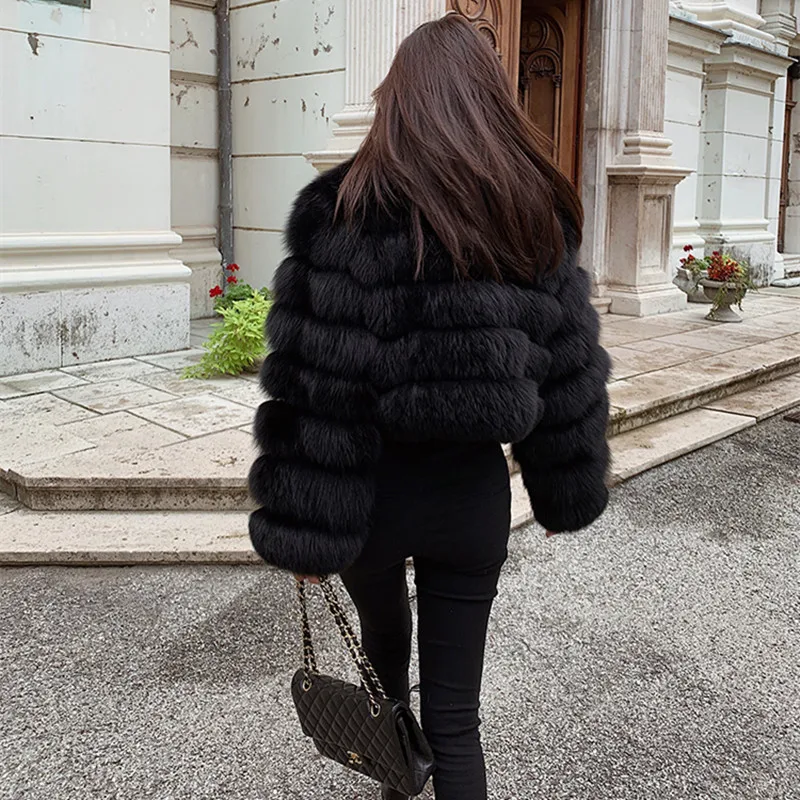 Winter 2021 Women Autumn Warm Thick Faux Fur Coats Fashion Mink Short Fur Coat Oversize Overcoat Hooded Loose Zipper Jackets