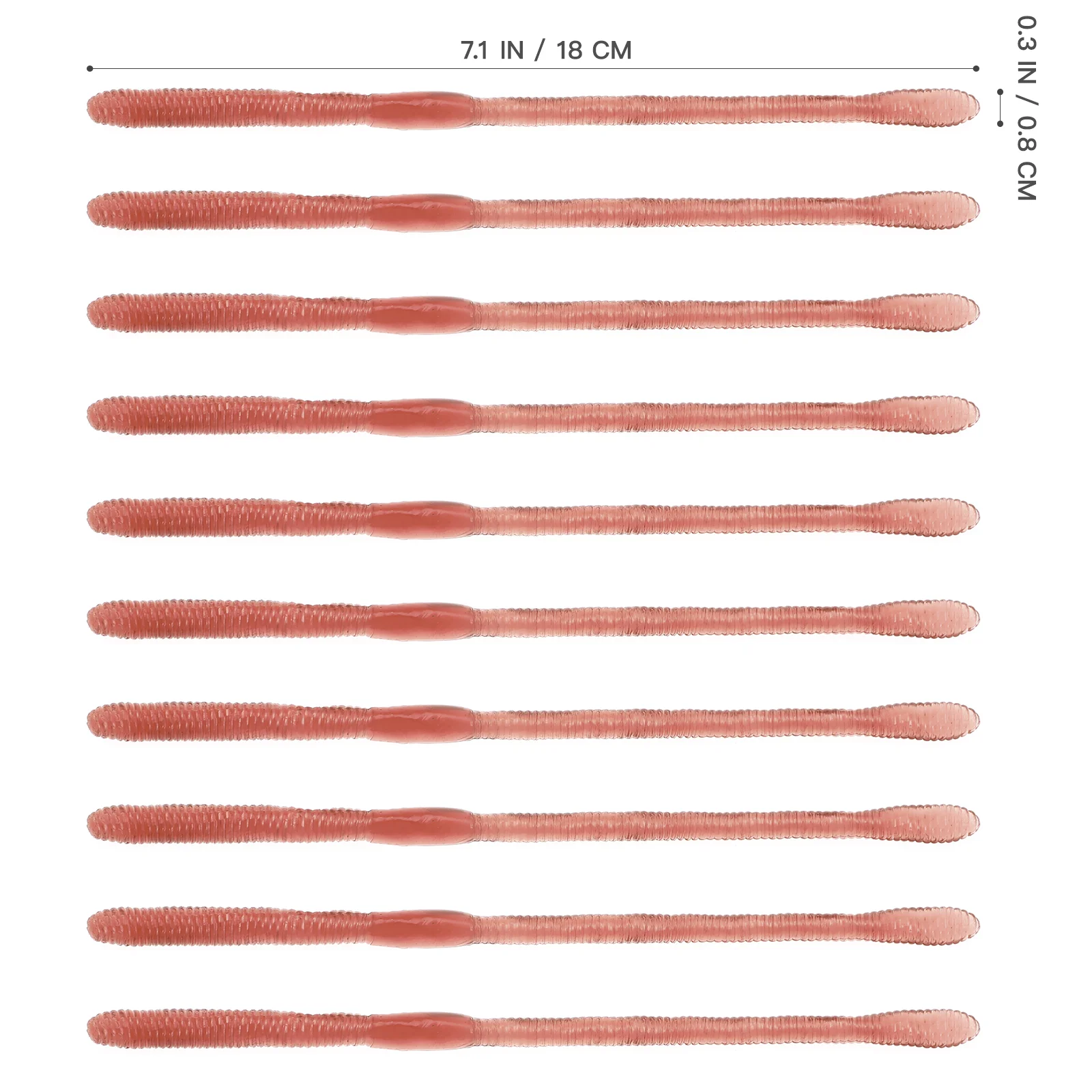 10 шт. дождевые черви хитрые игрушки поддельные эластичные модели дождевых червей