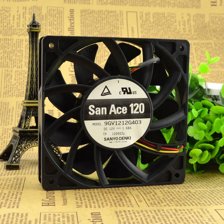 

GENUINE 12025 9GV1212G403 12V 1.68A 12CM HIGH AIR VOLUME FAN