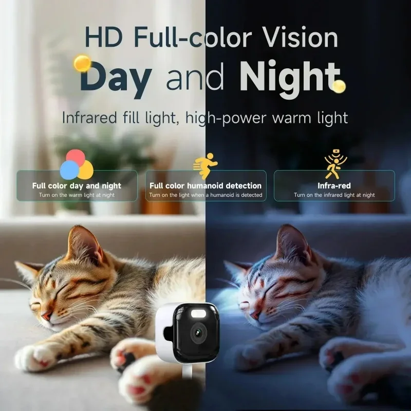 Фото Миниатюрная беспроводная камера 1080P HD 2.4/5ГГц WiFi с ночным видением, видеокамера с удаленным мониторингом, записью голоса и функцией безопасности. №5
