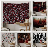 money heist house paper la printed large wall tapestry art science fiction room home decor japanese tapestry