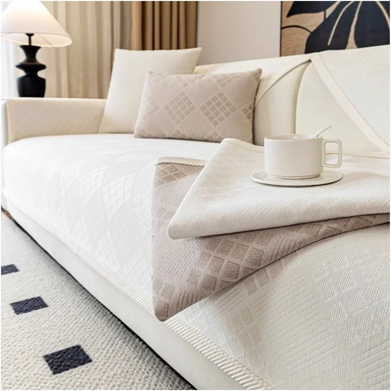 Роскошный чехол для дивана из синели подушка сиденья нескользящее одеяло