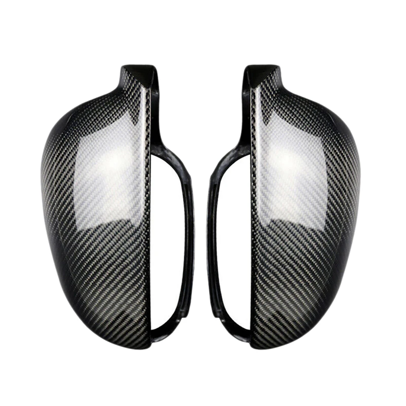 

2Pcs Carbon Fiber Style ABS Side Rear View Mirror Cover Replacement for Golf 5 MK5 2003-2009