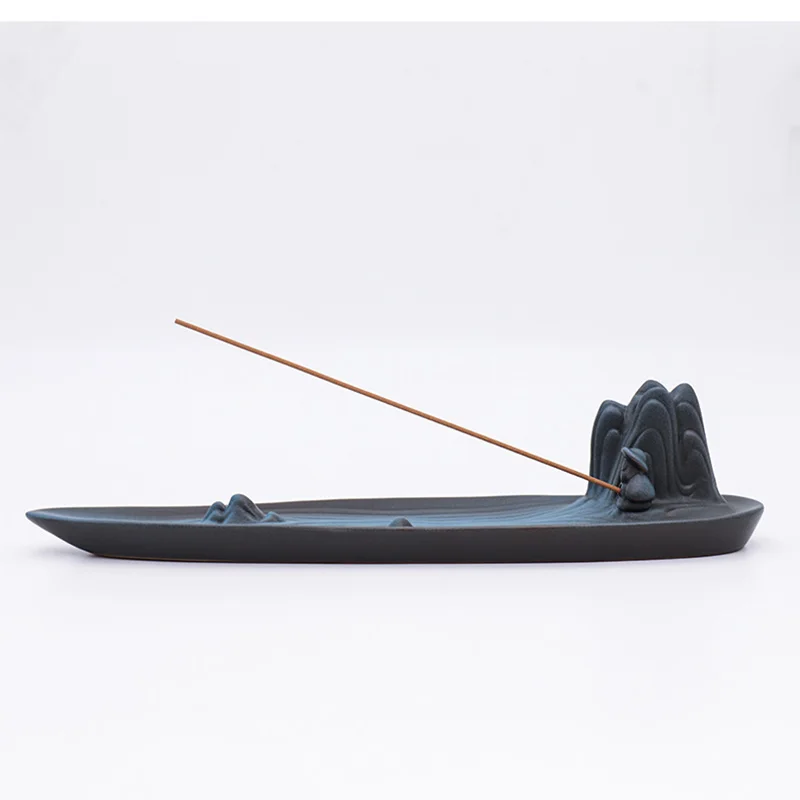 Creative Ceramic Incense Burner Backflow Smoke Waterfal Home Room Decor Diffuser Wierook Houder Desktop Ornaments