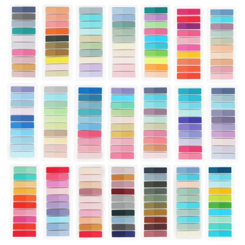 2000-4200 шт. многоцветные индексные наклейки с линейкой для переплетения