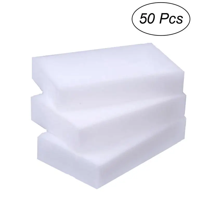 

8pcs 50pcs Extra High-density Durable Nano Cleaning Sponge Eraser Strong Decontamination Washing Brush (White)