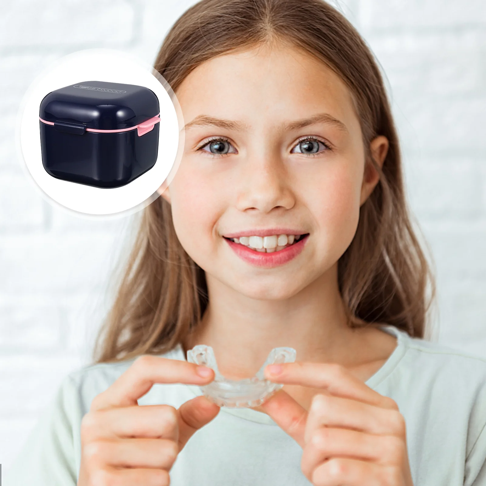 

Denture Case Retainer Box Container Bath Guard Teeth Mouth Storage Cup False Holder Travel Cleaner Cleaning Containers Cases