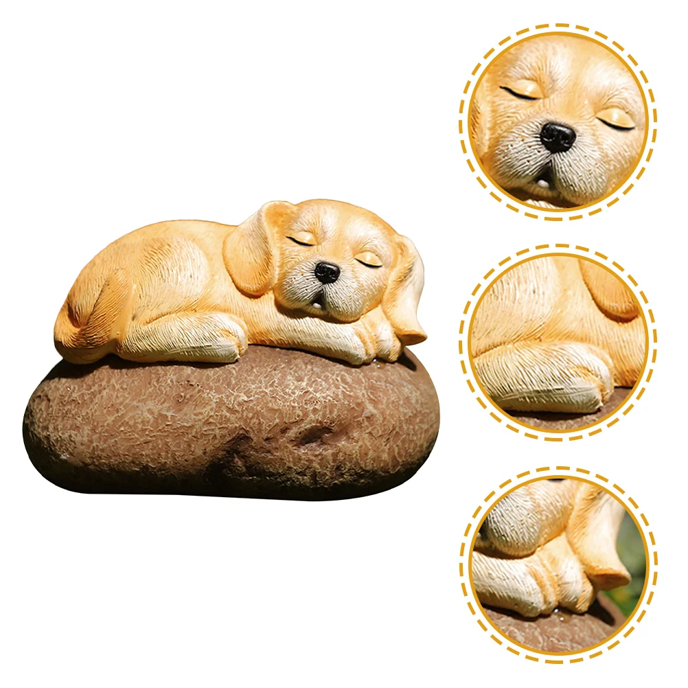 

Solar Garden Statue Welcome Puppy Garden Figurines Outdoor Decor LED Lights Garden Lawn Ornaments for Outdoor Patio Porch