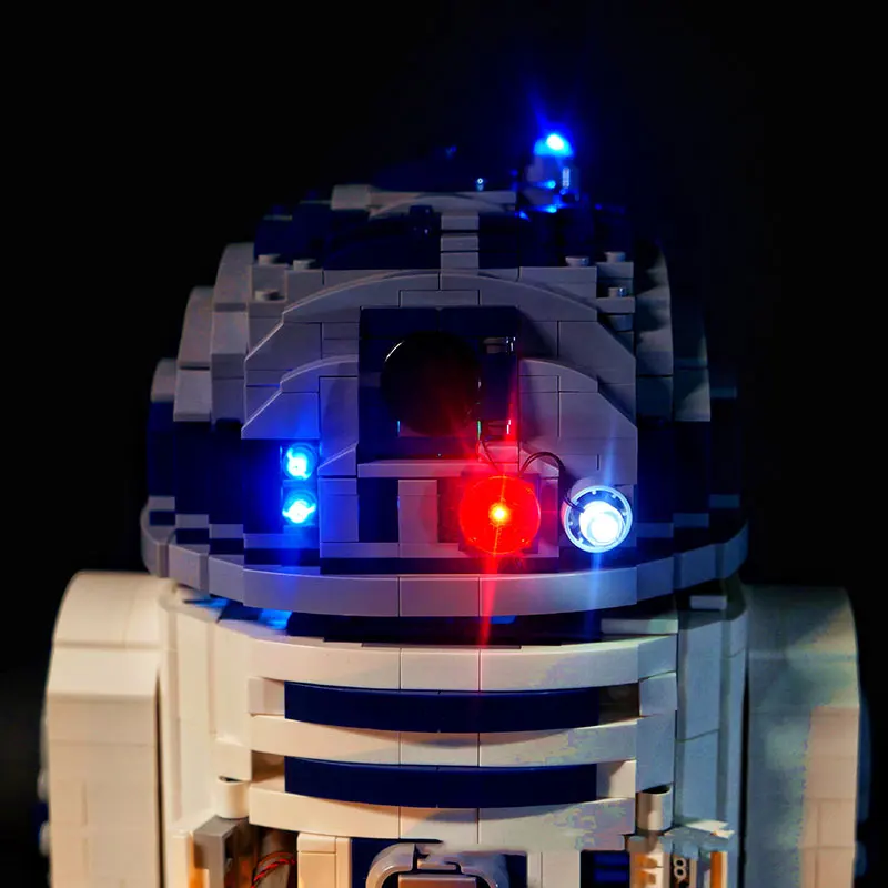 Фото Комплект светодиодных ламп для LEGO Star R2D2 Robot 75308, декоративная лампа, игрушки для самостоятельной сборки, подарок (не включает строительные блоки, кирпичи, наборы, модели) №5