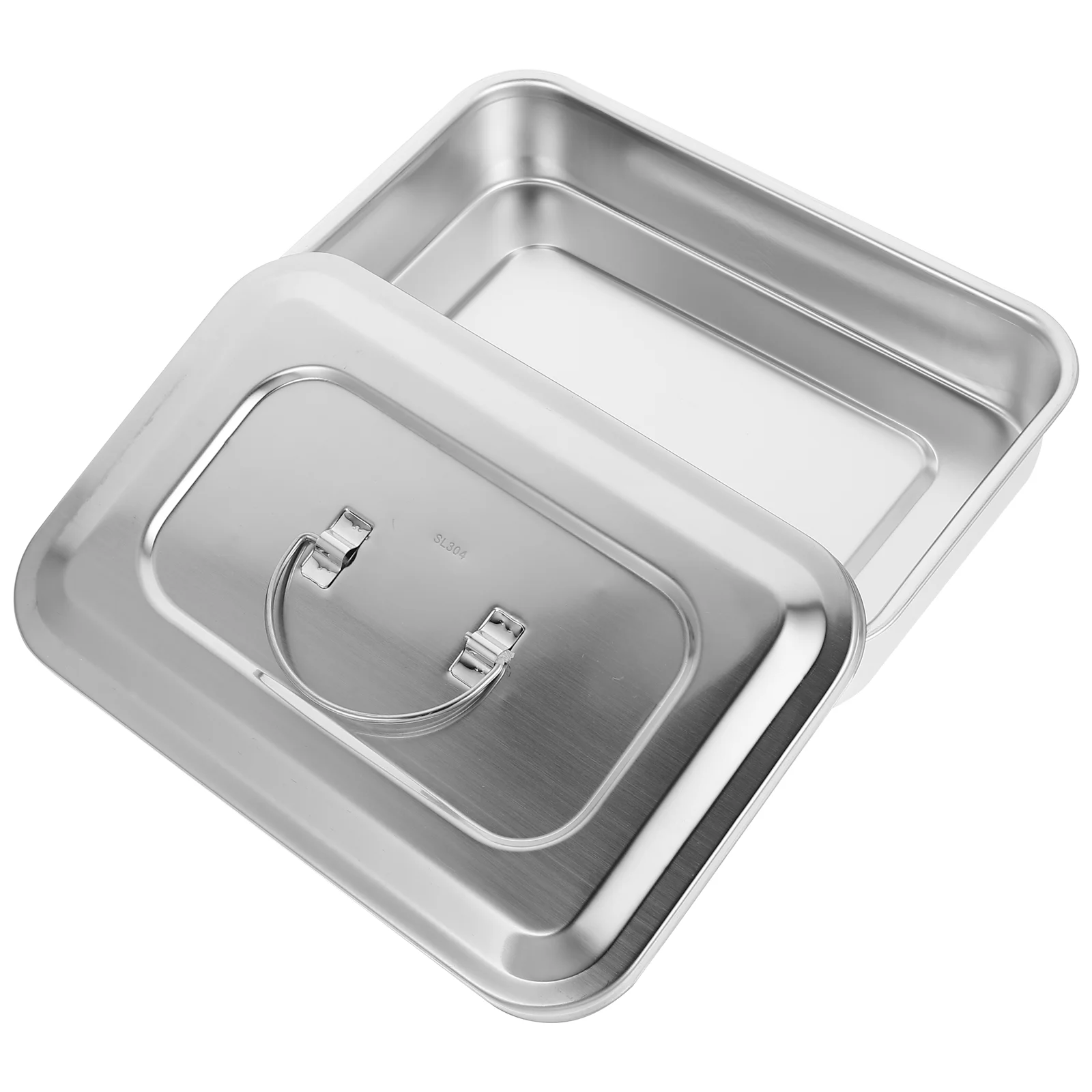 

Stainless Steel Box Tray Dental Instrument Trays Hole Procedure 304 Lab