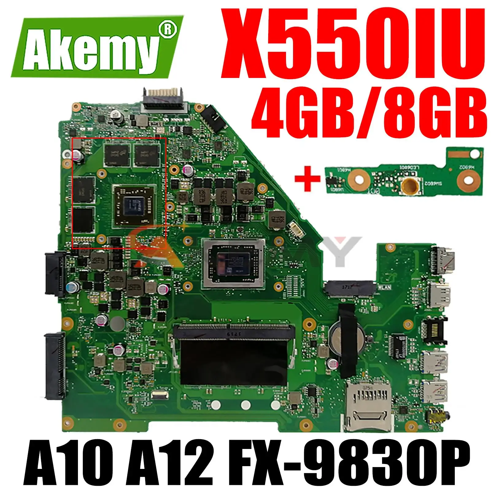 

Материнская плата для ноутбука ASUS X550I X550IU X550IK VX50I
