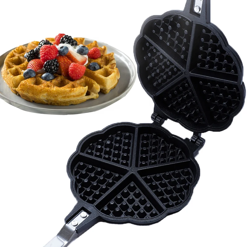 

Вафельница с алюминиевым покрытием для приготовления вафель