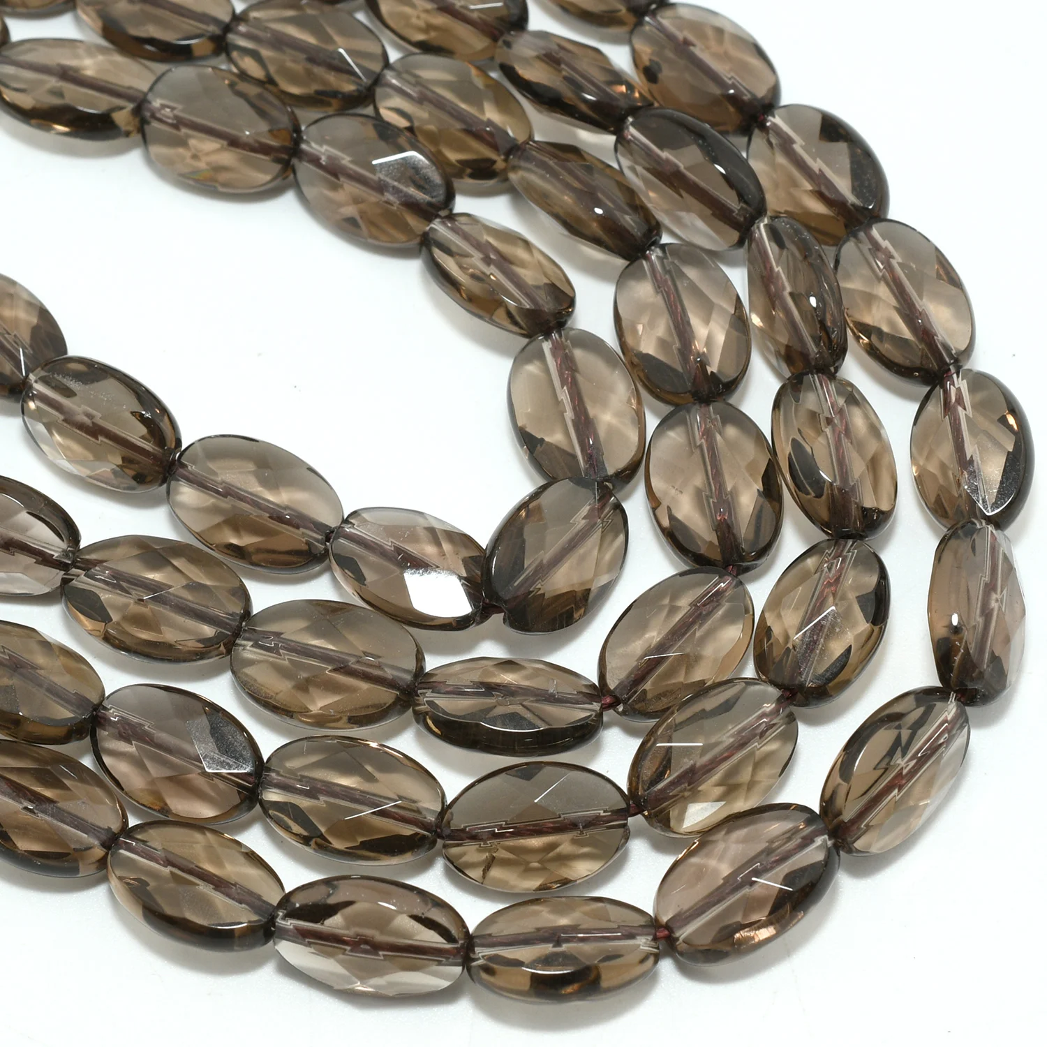 Бусины из дымчатого кварца CHASEREAL 8x12 мм