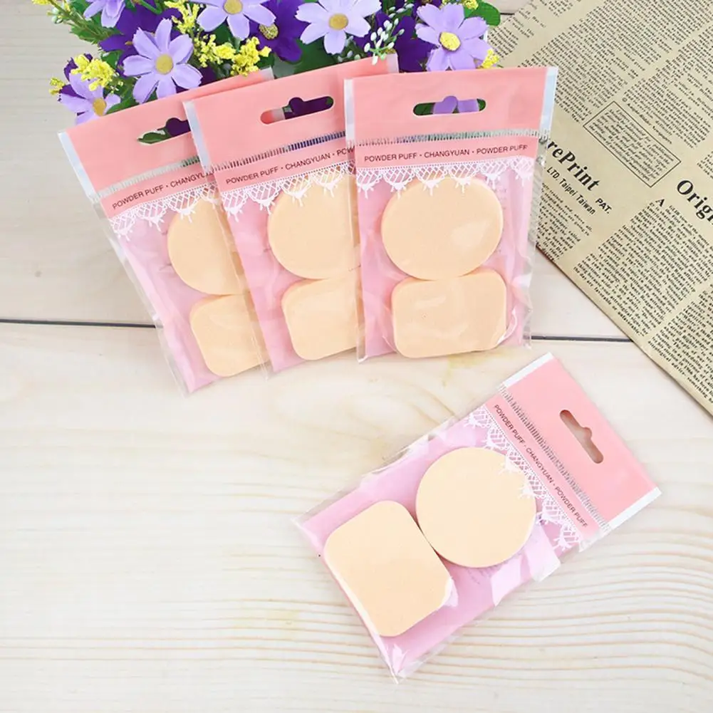 

2Pcs/Set Useful Powder Puffs Elastic Sponge Makeup Puff Girl Women Sponge Puff