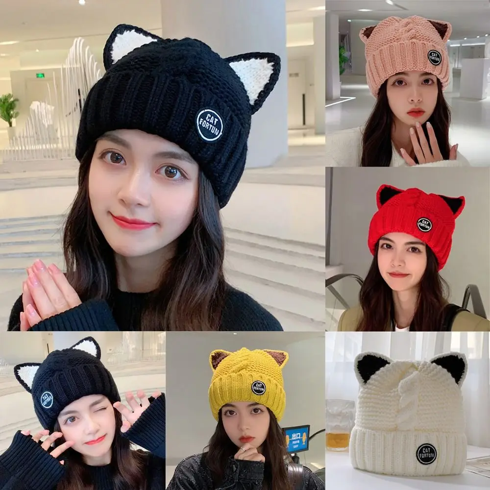 

Fashion Autumn Cute Winter Knitted Wool Hat Knitted Hat Cold Cap
