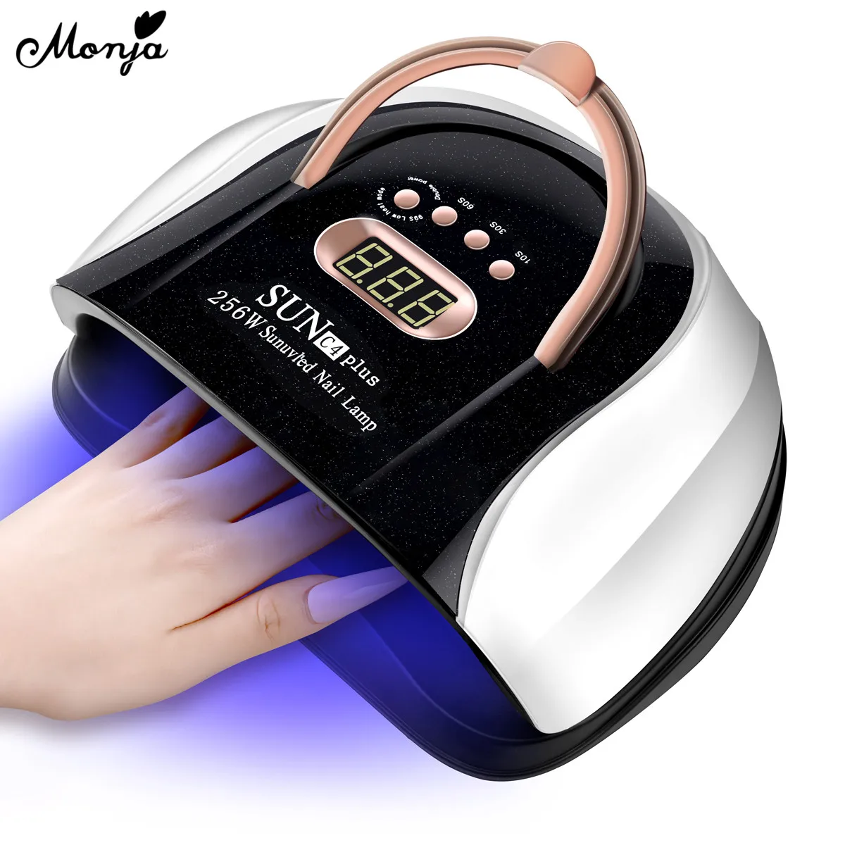 

Monja 6 цветов Сушилка для ногтей 256 Вт УФ светодиодный светильник Гель-лак быстрая лампа для сушки ногтей умный автоматический сенсор таймер маникюрный аппарат для ногтей