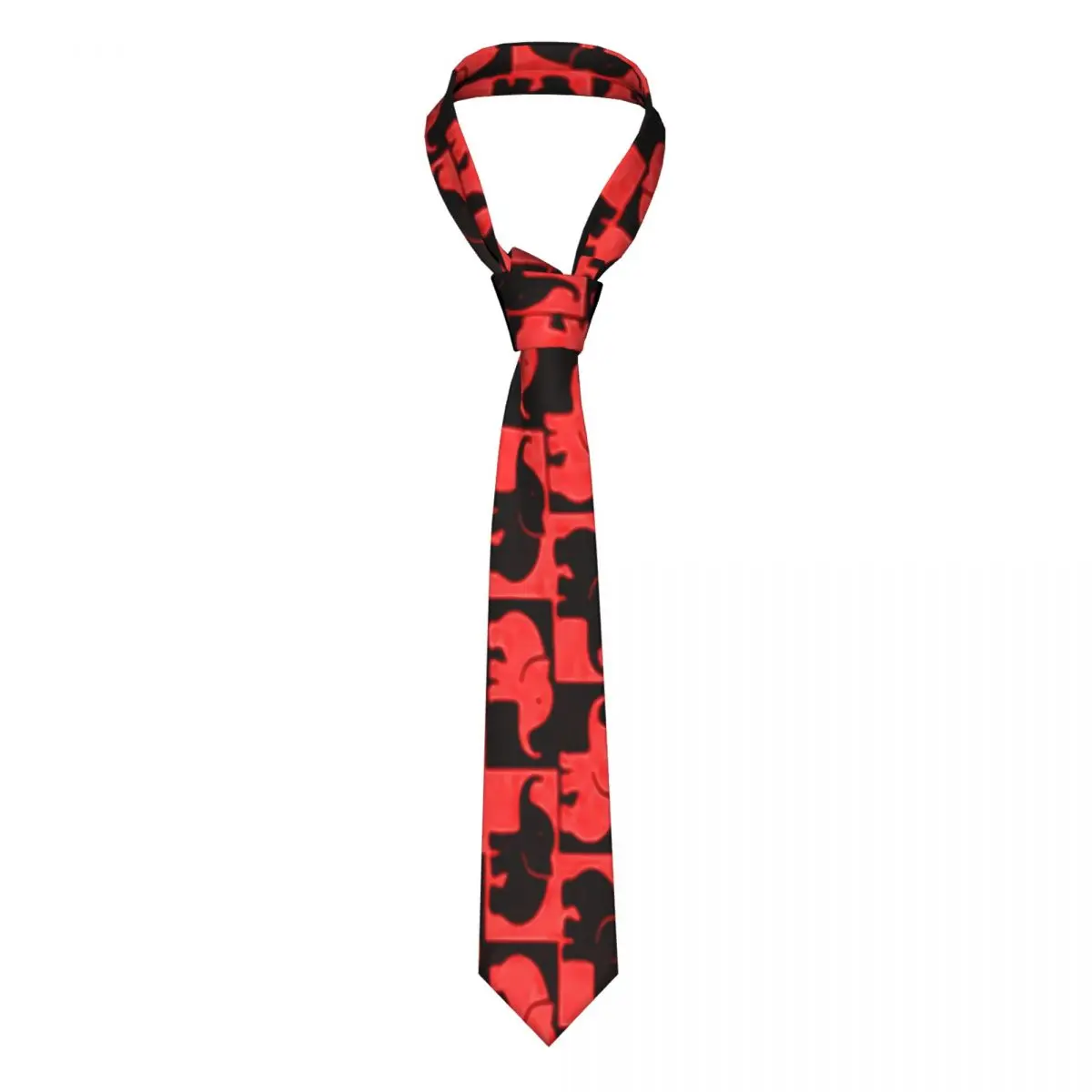 

Dancing Elephant Tie Cartoon Animal Wedding Polyester Silk Neck Ties Men Accessories Blouse Design Cravat