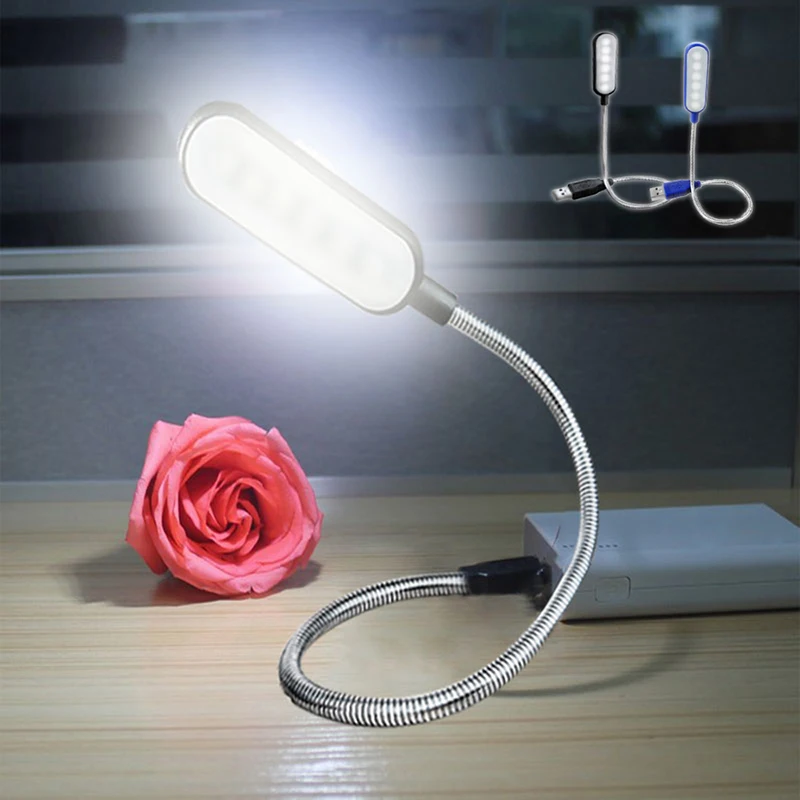 

Яркая настольная лампа, USB, 5 В постоянного тока, гибкая лампа для чтения, регулируемая портативная прикроватная лампа, настольные лампы для книг, кабинета, офиса, детского стола