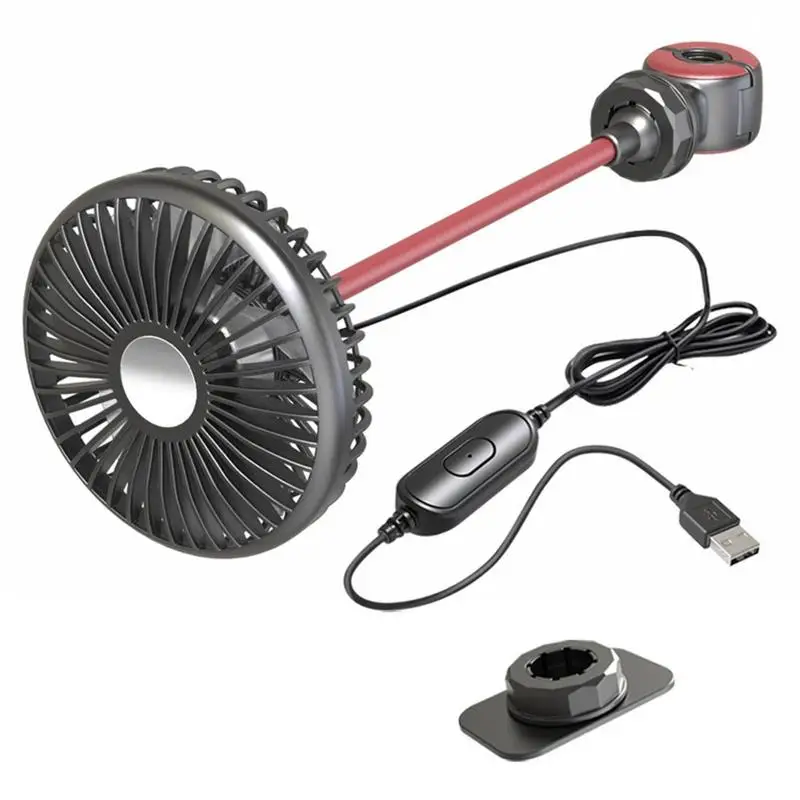 

Мини-вентилятор для автомобиля с поворотом на 360 градусов, с зарядкой от USB