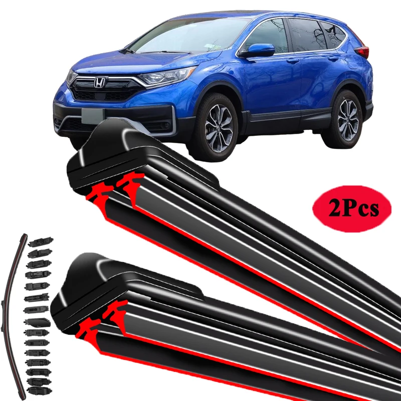 

Для Honda CR-V 2005 2007 2011 2014 2015 2016 2019, переднее окно, универсальные двойные резиновые щетки стеклоочистителя автомобиля