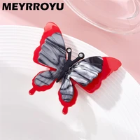 meyrroyu butterfly brooch for woman acrylic material insect exquisite %e2%80%8btrendy design simple cute sweet %e2%80%8bparty %e2%80%8bgifts accessories