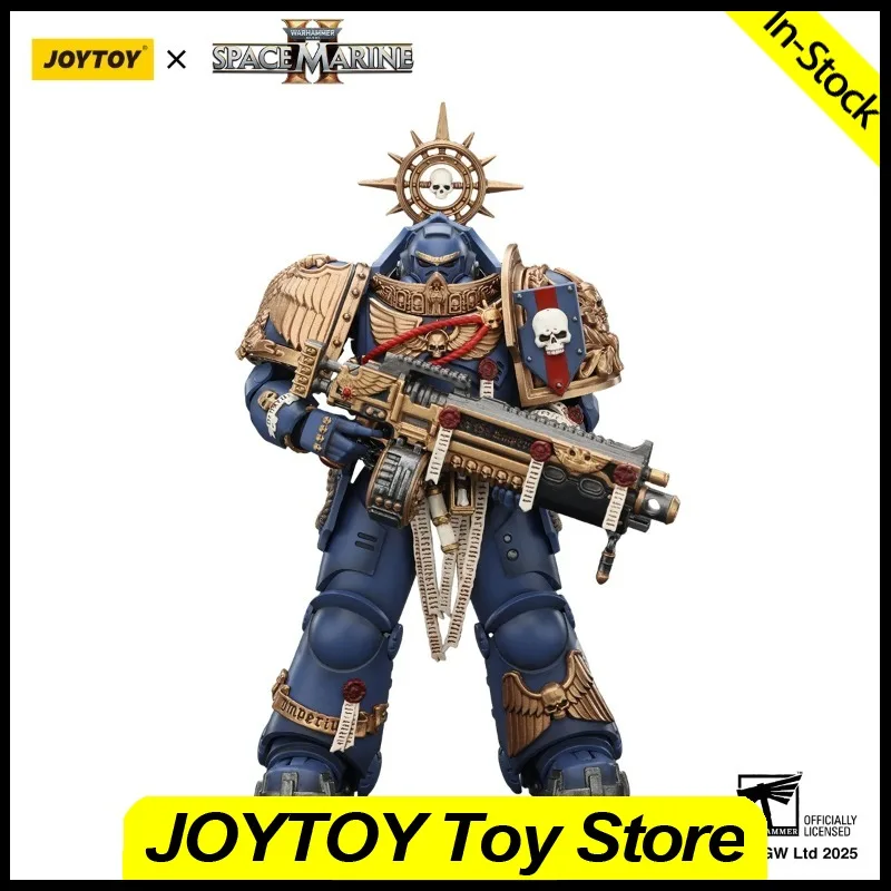 Фото В наличии: Фигурка JOYTOY 1/18 Warhammer 40K Ultramarines Relic Primus Armor, модель, игрушка, подарок, коллекционная вещь №4
