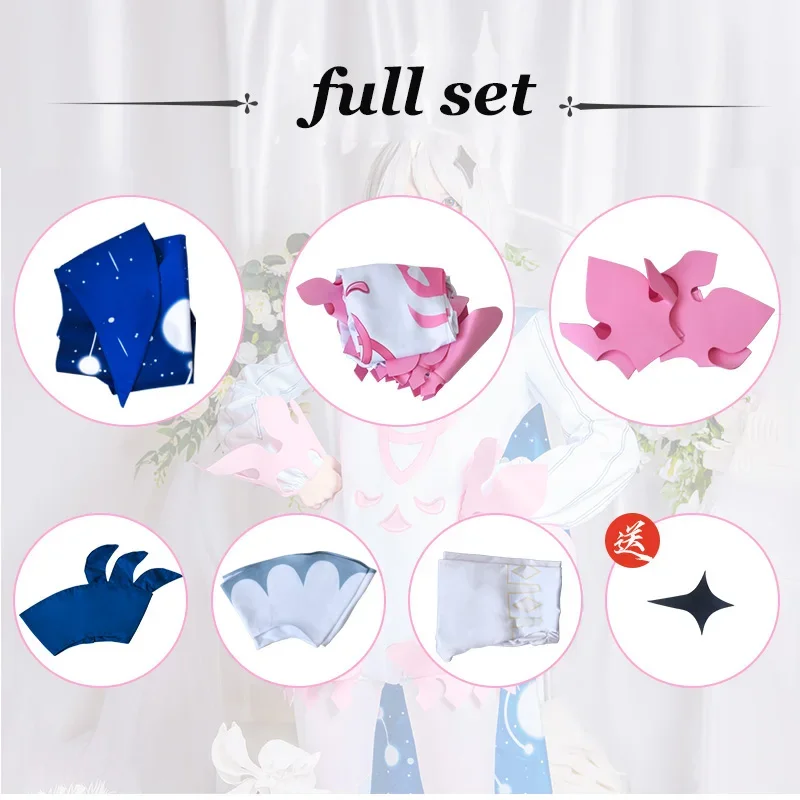 Аниме Genshin Impact Paimon костюмы для косплея игра косплей парик взрослых унисекс