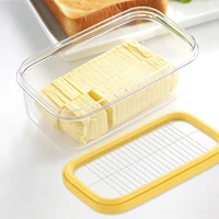 butter dish with lid butter container for refrigerator butter box with cutting net rectangular kitchen airtight storage crisper