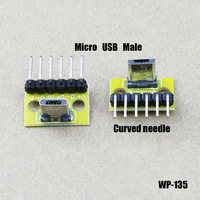 1pcs micro mini usb 3 0 2 0 female male connector data charging cable jack test board with pin header 90 degree wp 135