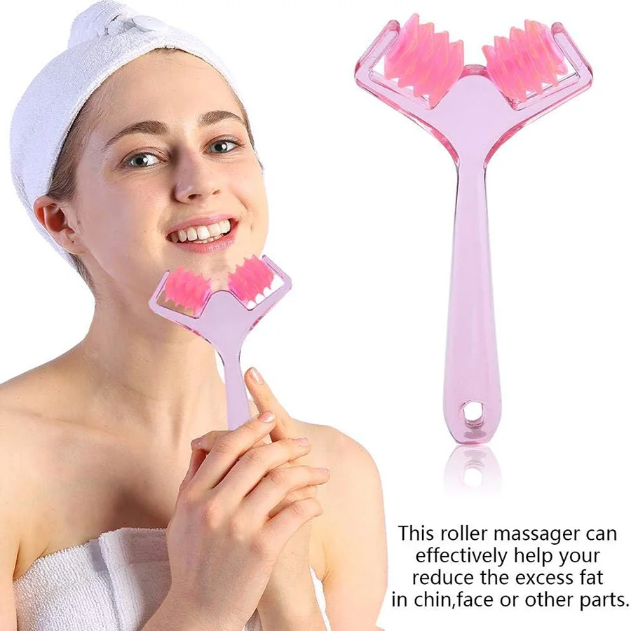 Роликовый массажер Rose для лица Define Beauty пластиковый ручной тела лифтинга кожи
