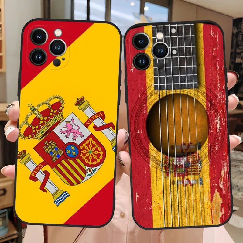 Spain Spanish Flag Phone Case For Iphone 11ProMax 13 12 Pro Max Mini Xr X Xs 6 6s 7 8 Plus Funda Shell Cover