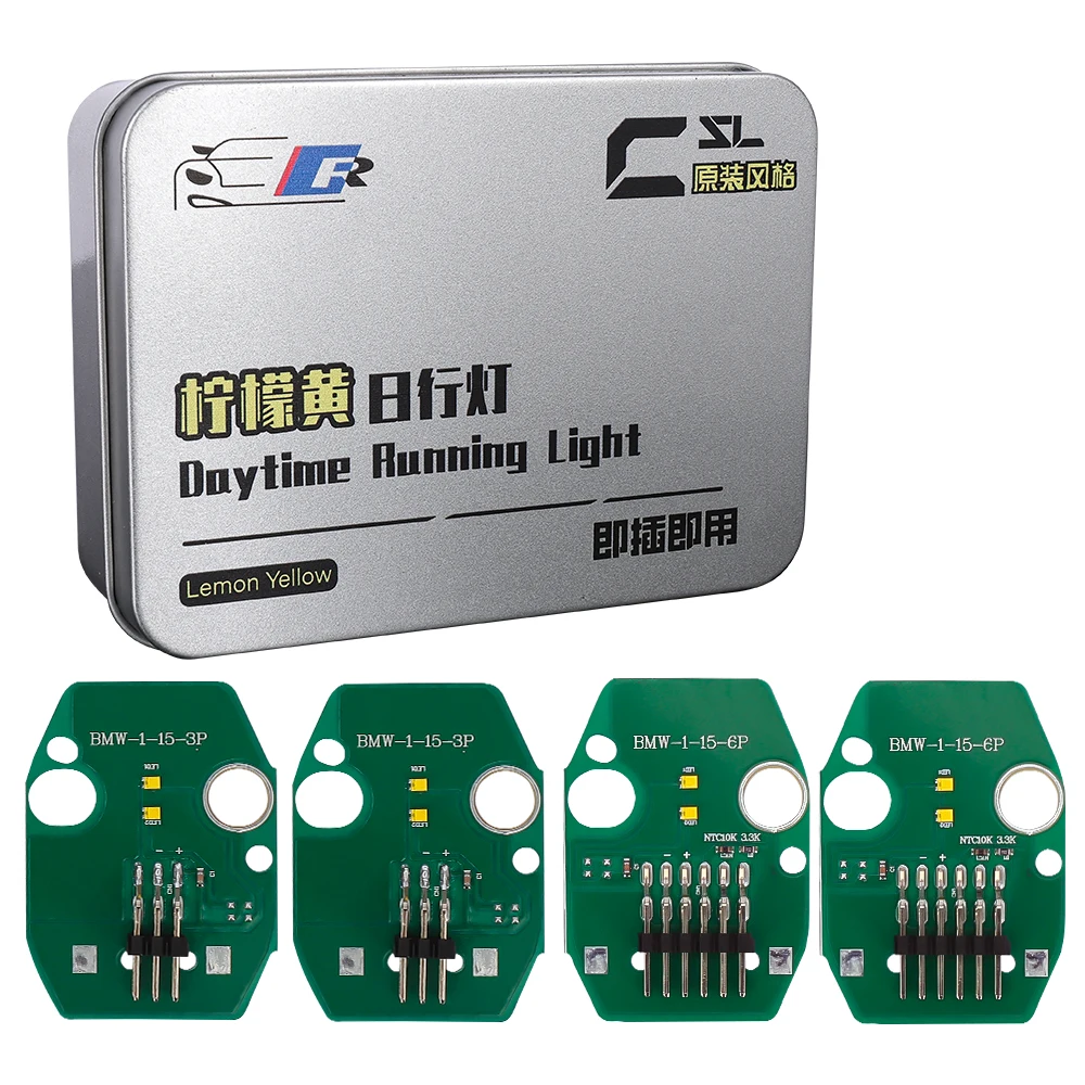 Дневные Ходовые Огни Серии Bmw 1 ангельские Глаза Лимонно-желтого Цвета