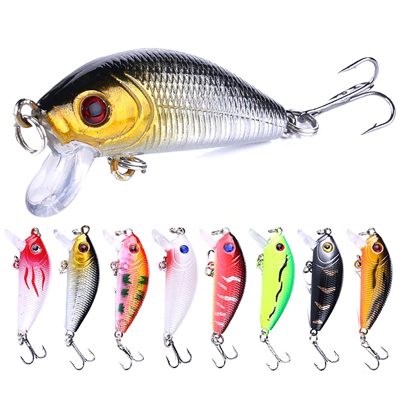 

1pc Fishing Lures 5cm/3.6g Plastic/Steel Sinking Mini Minnow Lures Artificial Hard Bait Carp Fake Fish Lures Fishing Aceessories