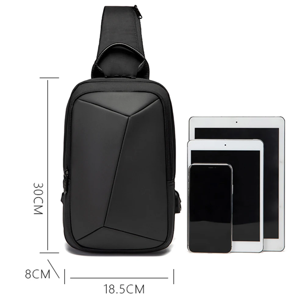 Multifunctional suutoop Oxford waterproof usb usb messenger shoulder bag travel messenger bag chest bag male 2022 hiking gear