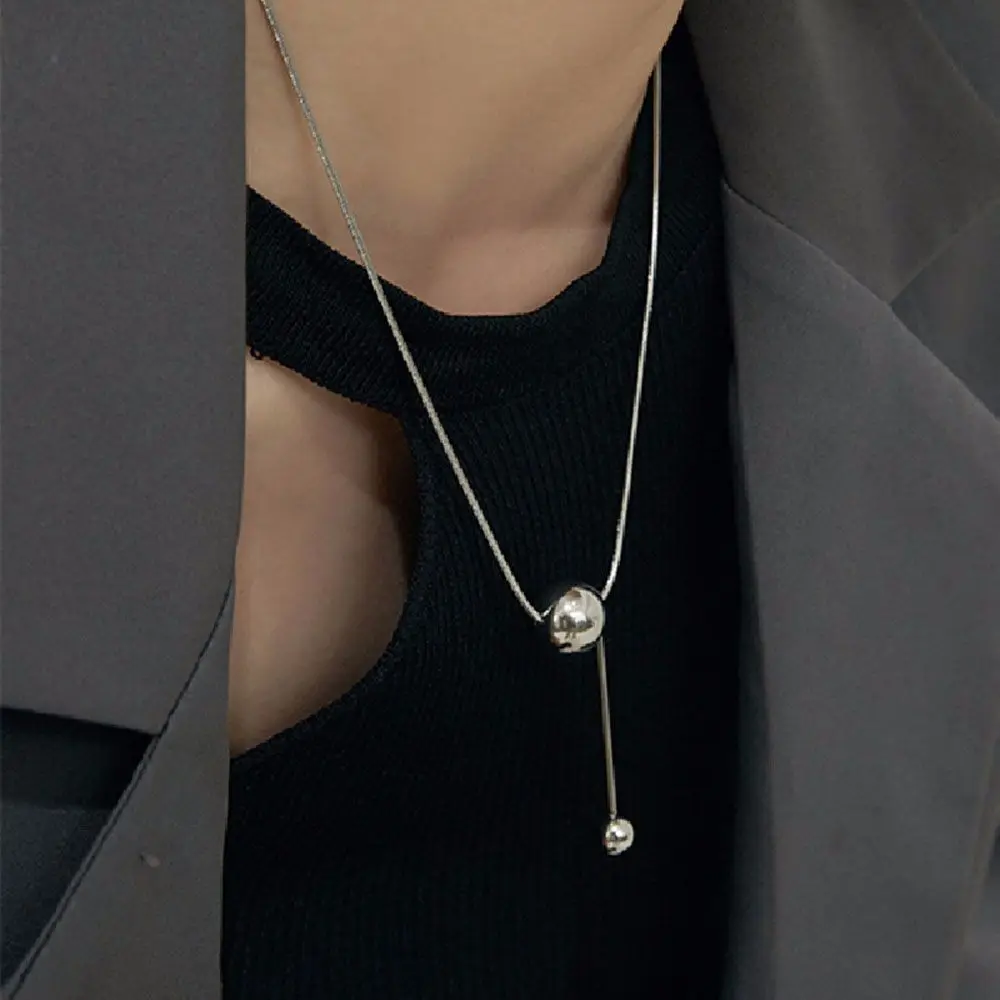 

Girl Gift Party Titanium Steel Female Choker Snake Bone Necklace Korean Style Necklace Fashion Jewelry Clavicle Chain