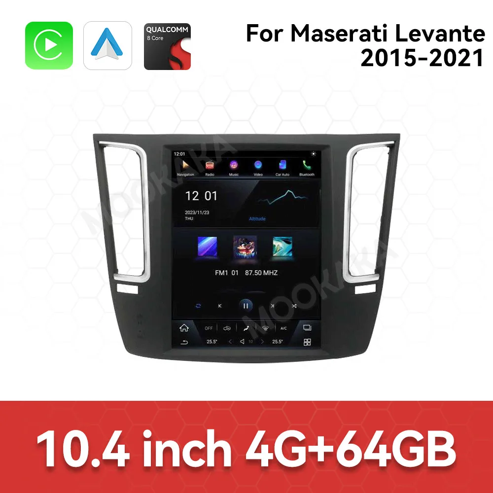 

Автомобильный радиоприемник для Maserati Levante 2015-2021 беспроводной Carplay Android авто мультимедийный плеер GPS авторадио стерео головное устройство экран