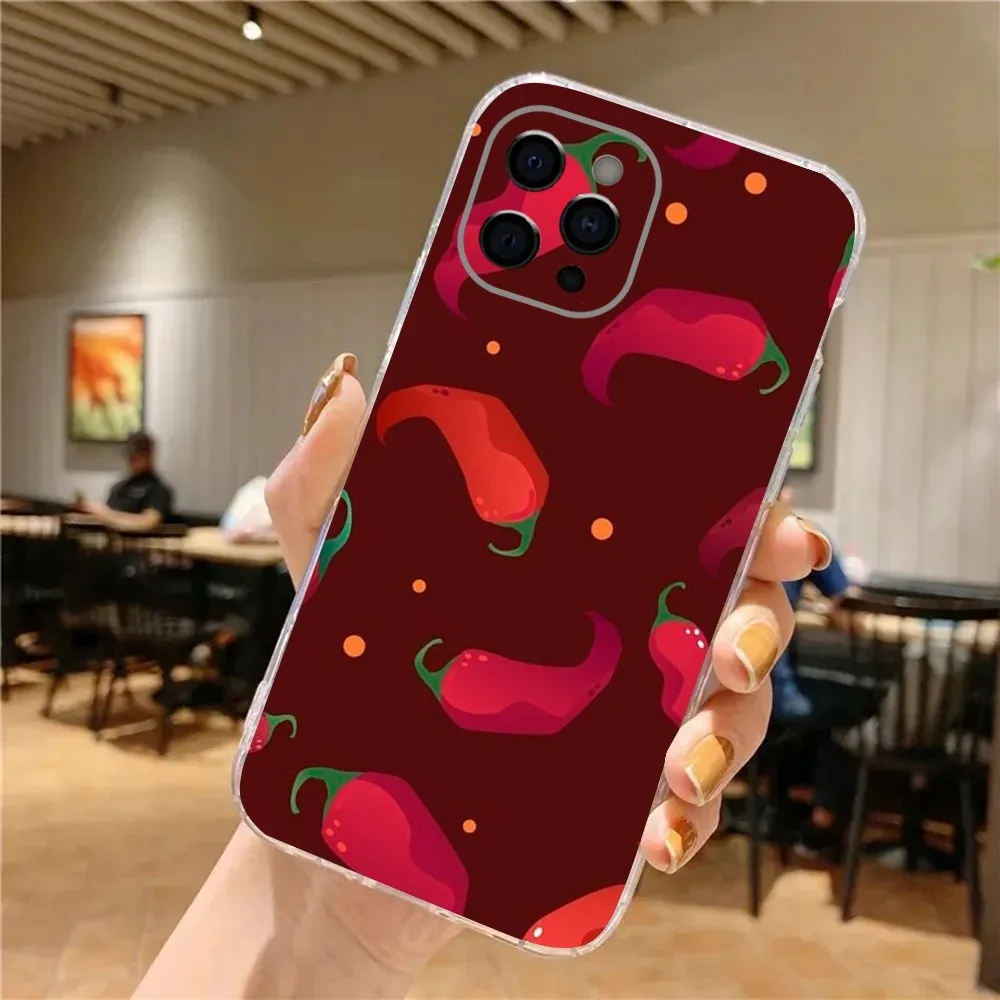 Чехол для телефона Chili красный iPhone 15 14 13 12 11 Plus Pro Max XR XS X 7 8 SE Mini Transparent Shell