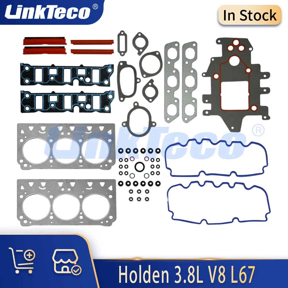 

Полный комплект прокладок двигателя подходит для 3.8 L V6 GAS L67 для 96-04 GMC Holden Commodores VT VX VY Calais VS VT VX VY Caprice VS WH 3.8L