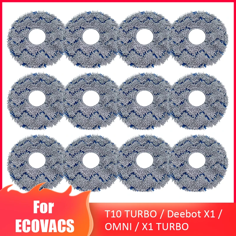 

Replacement Mop Cloth For Ecovacs T10 TURBO / Deebot X1 / OMNI / X1 TURBO Robot Vacuum Cleaner High Quality Mop Rags Accessories